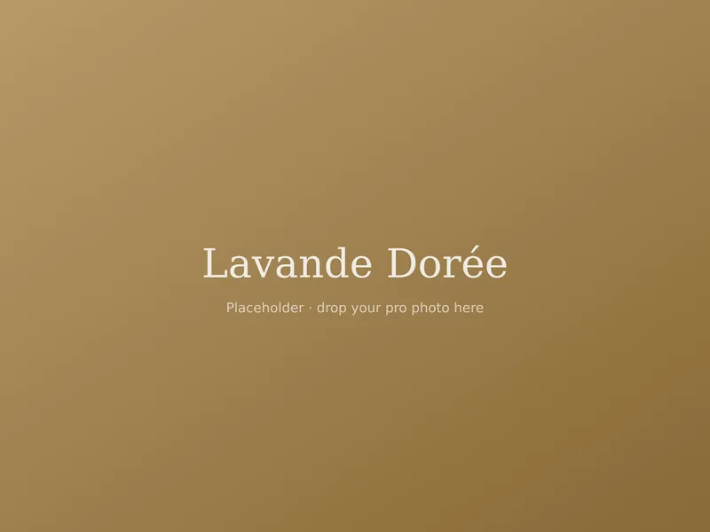 Lavande Dorée — L'art de vivre, version chambre d'or
